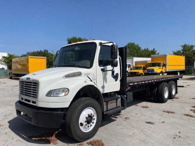 2018 Freightliner Business Class M2 106 52k GVWR, w/ 24ft Flatbed Platform body - 23067071 - 1