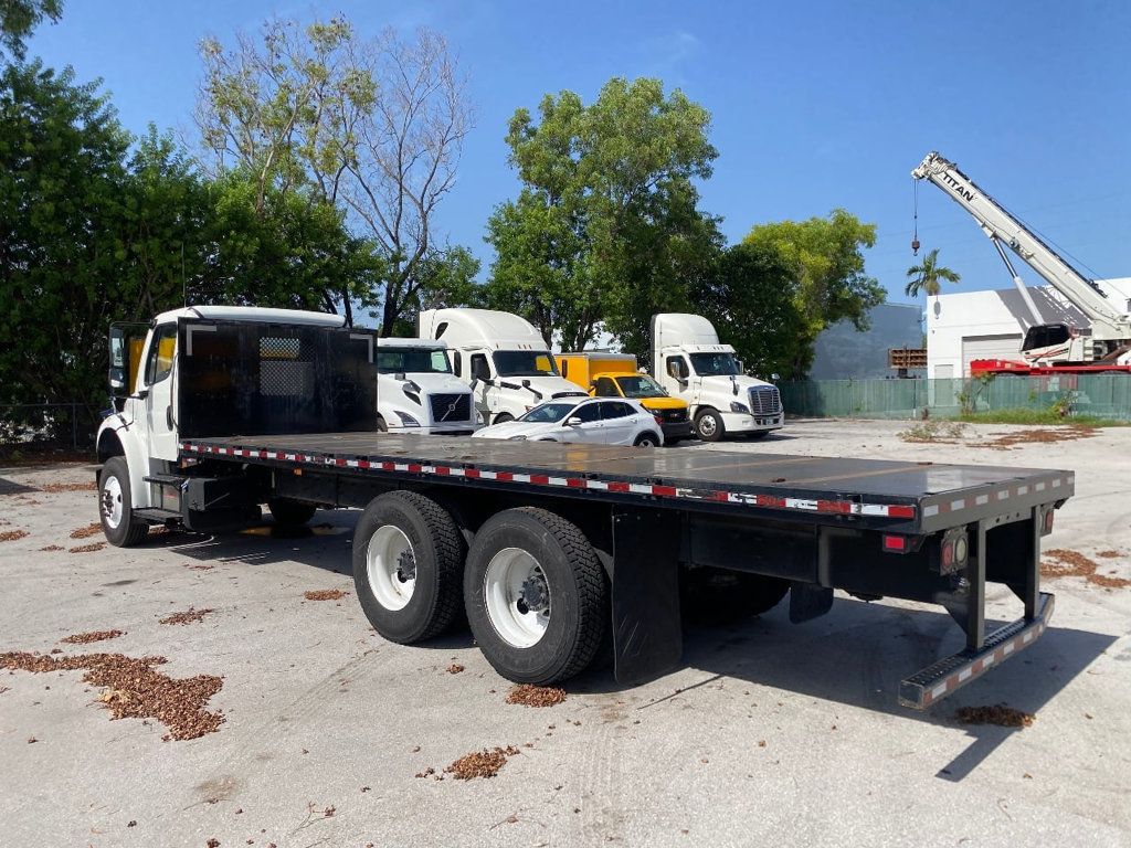 2018 Freightliner Business Class M2 106 52k GVWR, w/ 24ft Flatbed Platform body - 23067071 - 4