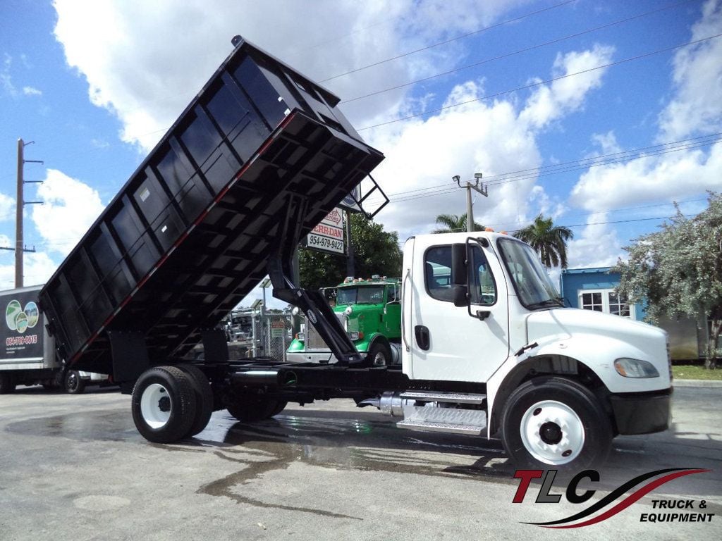 2018 Freightliner Business Class M2 106 w/ New 18ft Steel Trash Dump Body Landscape Dump Truck - 22323092 - 0
