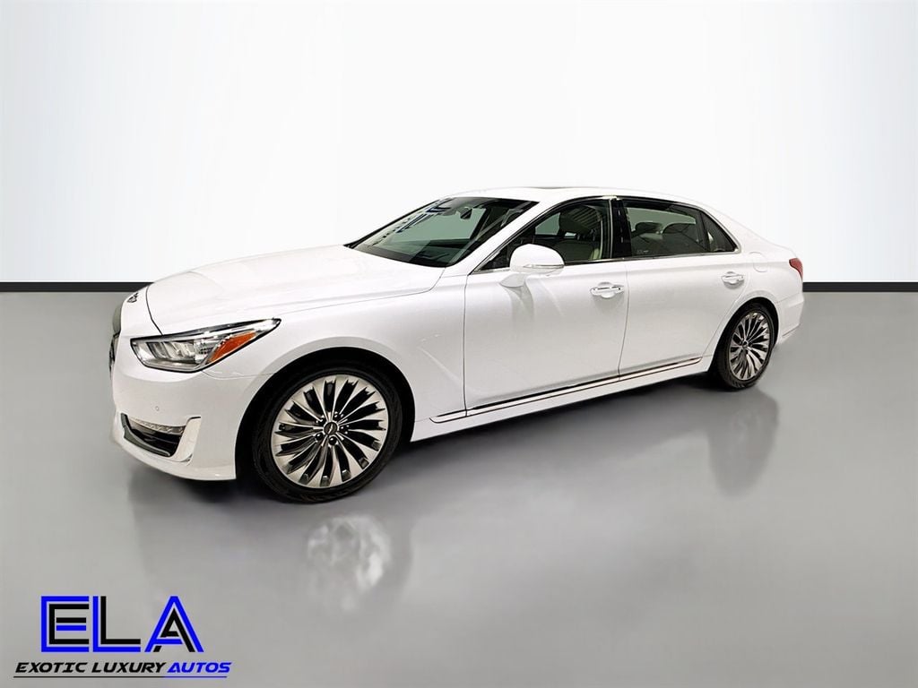 2018 Genesis G90 5.0 ULTIMATE! HAS FACTORY WARRANTY! REAR TVS! HEADS UP! CLEAN! - 22924786 - 10