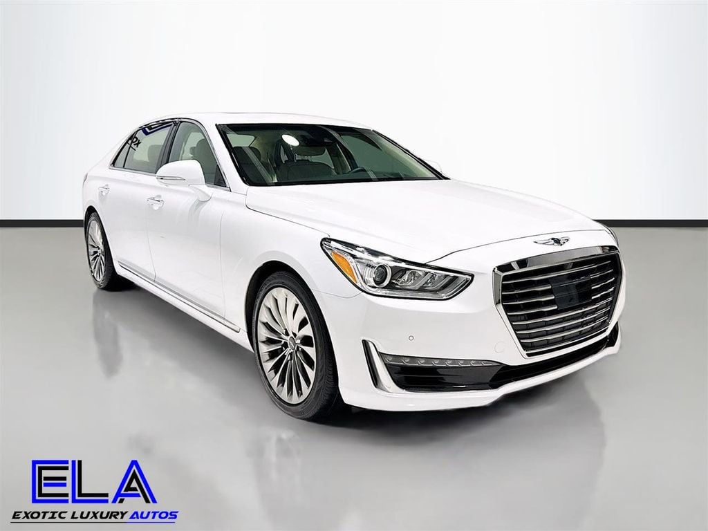 2018 Genesis G90 5.0 ULTIMATE! HAS FACTORY WARRANTY! REAR TVS! HEADS UP! CLEAN! - 22924786 - 1