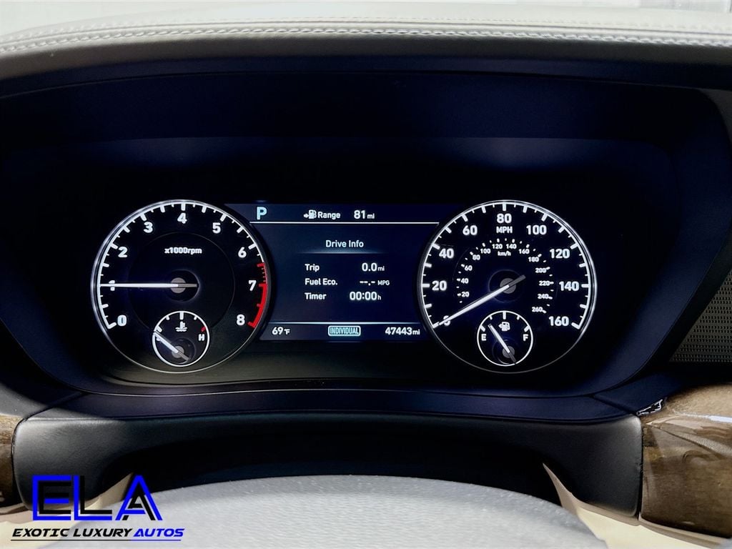2018 Genesis G90 5.0 ULTIMATE! HAS FACTORY WARRANTY! REAR TVS! HEADS UP! CLEAN! - 22924786 - 38