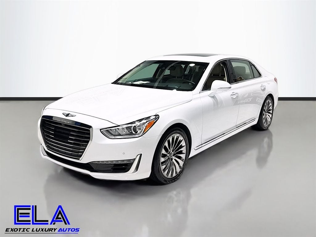 2018 Genesis G90 5.0 ULTIMATE! HAS FACTORY WARRANTY! REAR TVS! HEADS UP! CLEAN! - 22924786 - 43