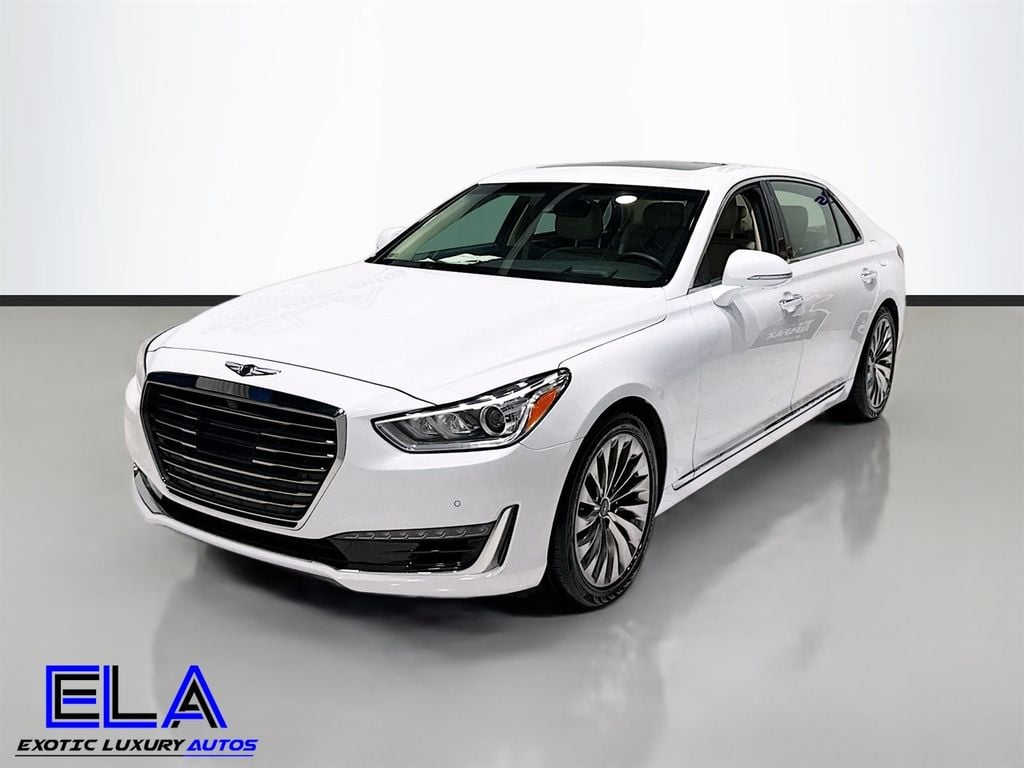 2018 Genesis G90 5.0 ULTIMATE! HAS FACTORY WARRANTY! REAR TVS! HEADS UP! CLEAN! - 22924786 - 44