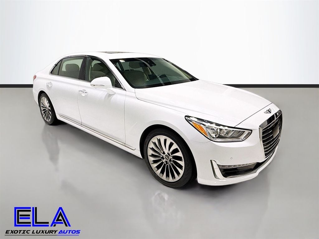 2018 Genesis G90 5.0 ULTIMATE! HAS FACTORY WARRANTY! REAR TVS! HEADS UP! CLEAN! - 22924786 - 5