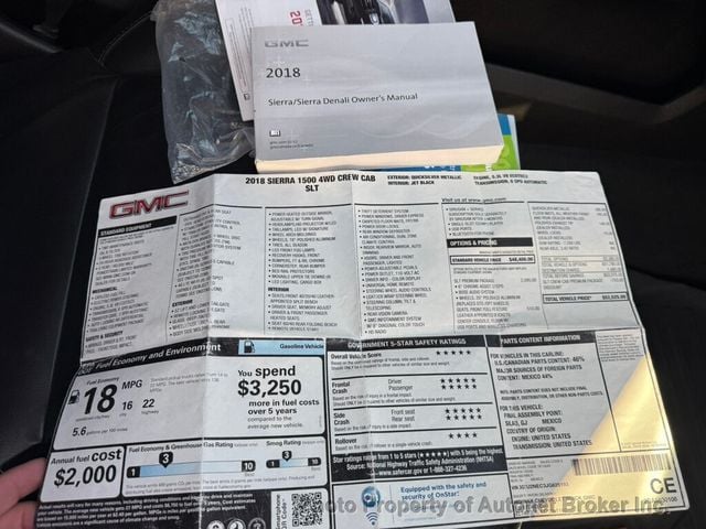 2018 GMC Sierra 1500 4WD Crew Cab 143.5" SLT - 22995916 - 29