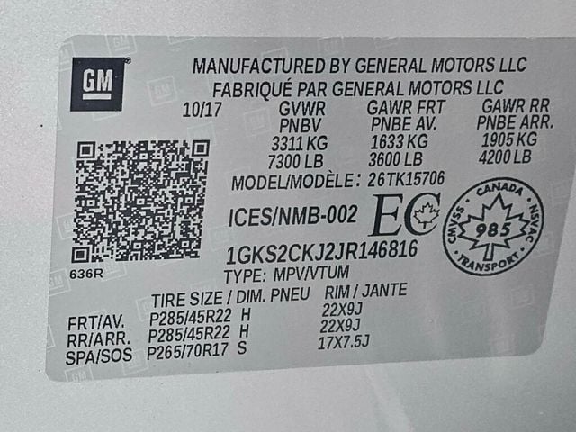 2018 GMC Yukon 4WD 4dr Denali - 22946199 - 47