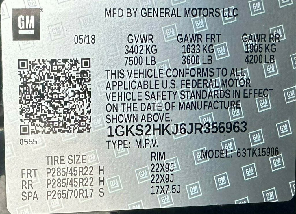 2018 GMC Yukon XL 4WD 4dr Denali - 22222834 - 50