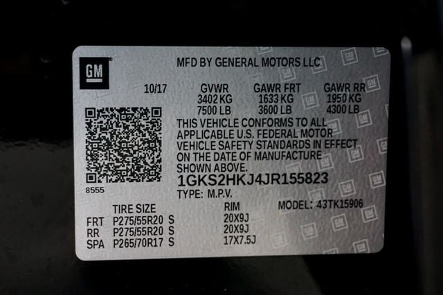 2018 GMC Yukon XL *Denali XL 4x4* *Black Leather* *Nav/Sunroof* *TV/DVD* - 22999111 - 18