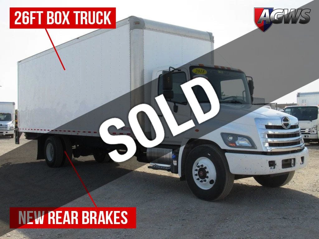 2018 HINO 338D (26ft Box with Gate) - 22355451 - 0
