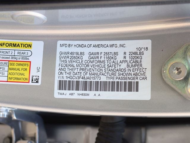 2018 Honda Accord Hybrid EX Sedan - 22990670 - 32