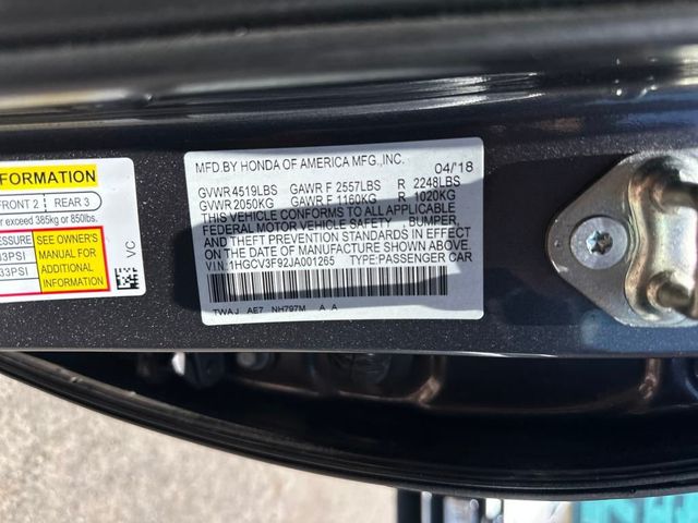 2018 Honda Accord Hybrid Touring Sedan - 22865597 - 9