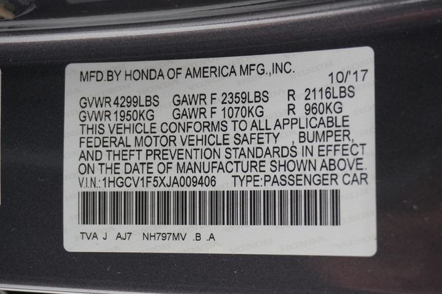 2018 Honda Accord Sedan EX-L 1.5T CVT - 22950000 - 31