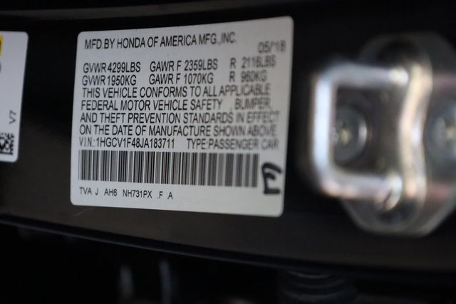 2018 Honda Accord Sedan EX w/ Honda Sense - 22978483 - 12