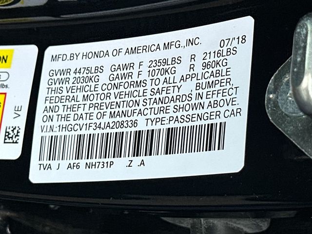 2018 Honda Accord Sedan Sport - 23036710 - 20