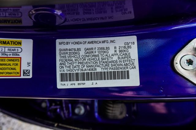 2018 Honda Accord Sedan Sport - 23021663 - 42