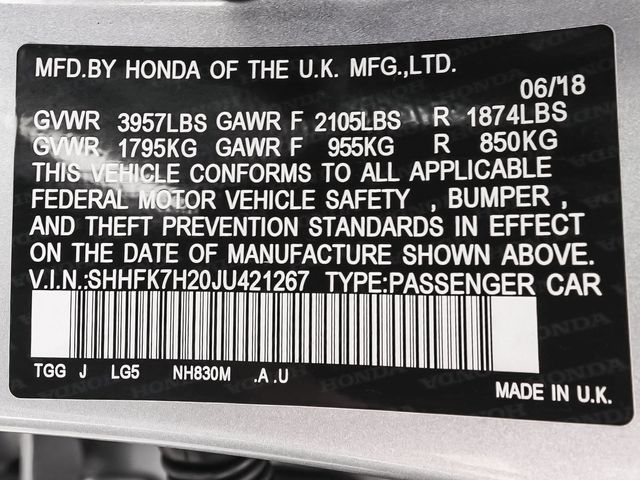 2018 Honda Civic LX - 23077865 - 14