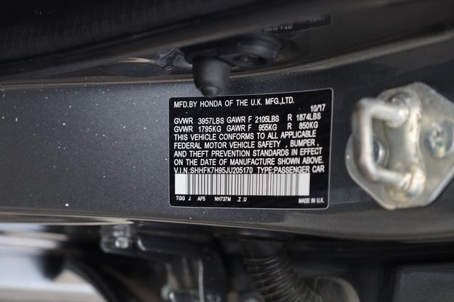 2018 Honda Civic Hatchback Sport Touring CVT - 22869728 - 12