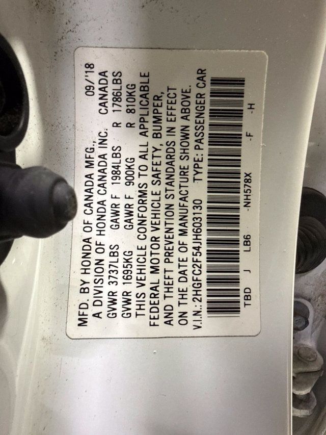 2018 Honda Civic Sedan LX CVT - 23081576 - 28