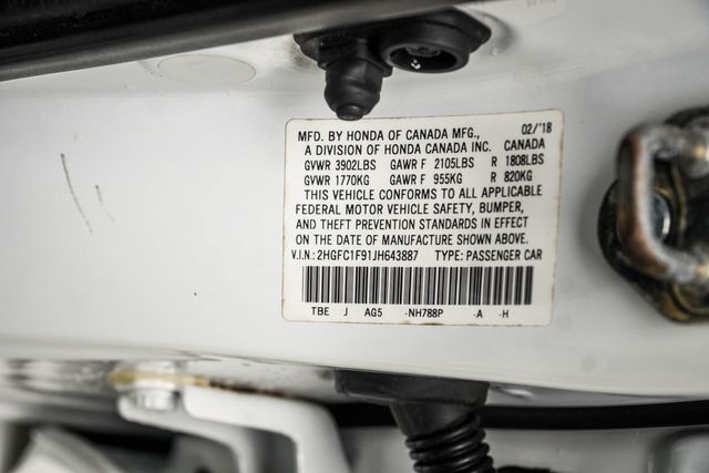 2018 Honda Civic Sedan Touring CVT - 22992431 - 36