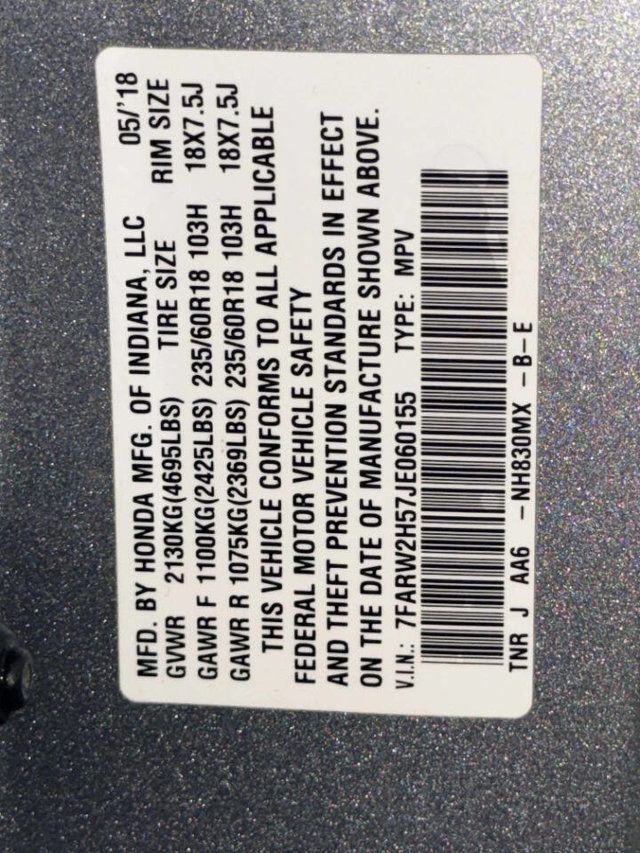 2018 Honda CR-V EX AWD - 23022429 - 19