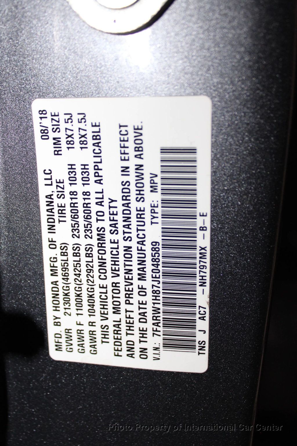 2018 Honda CR-V EX-L 2WD - 22948383 - 32