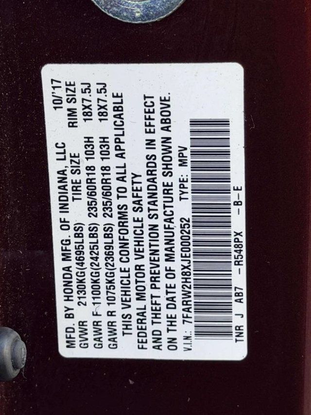 2018 Honda CR-V EX-L AWD - 23025274 - 23
