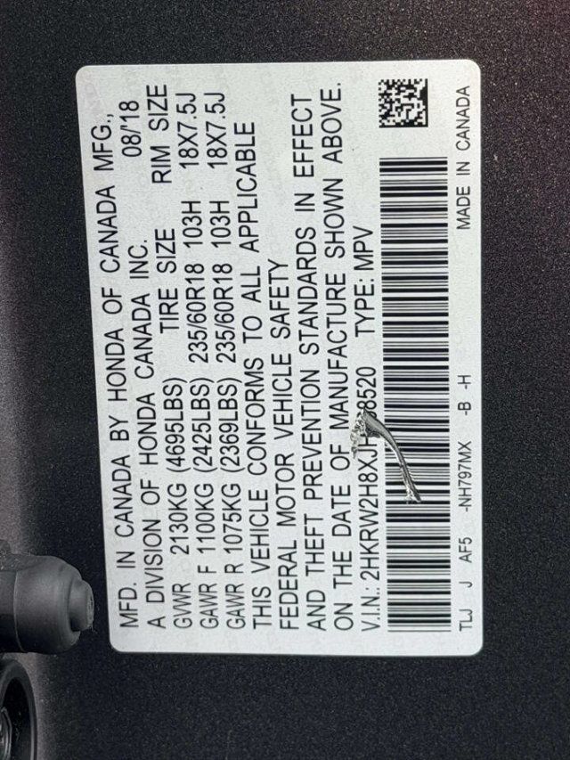2018 Honda CR-V EX-L AWD - 23028781 - 21
