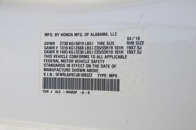 2018 Honda Odyssey Elite Automatic - 22920939 - 34