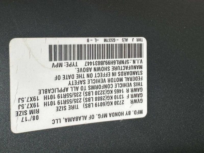 2018 Honda Odyssey Elite Automatic - 23020845 - 23