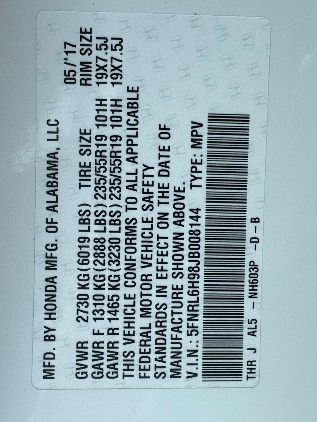 2018 Honda Odyssey Elite Automatic - 23054978 - 43