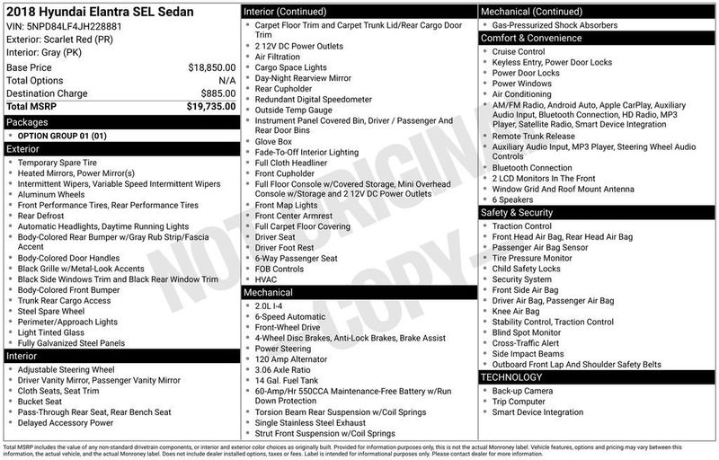 2018 Hyundai Elantra SEL - 23007342 - 5