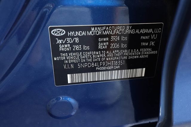 2018 HYUNDAI ELANTRA SEL 2.0L Automatic - 22714765 - 29