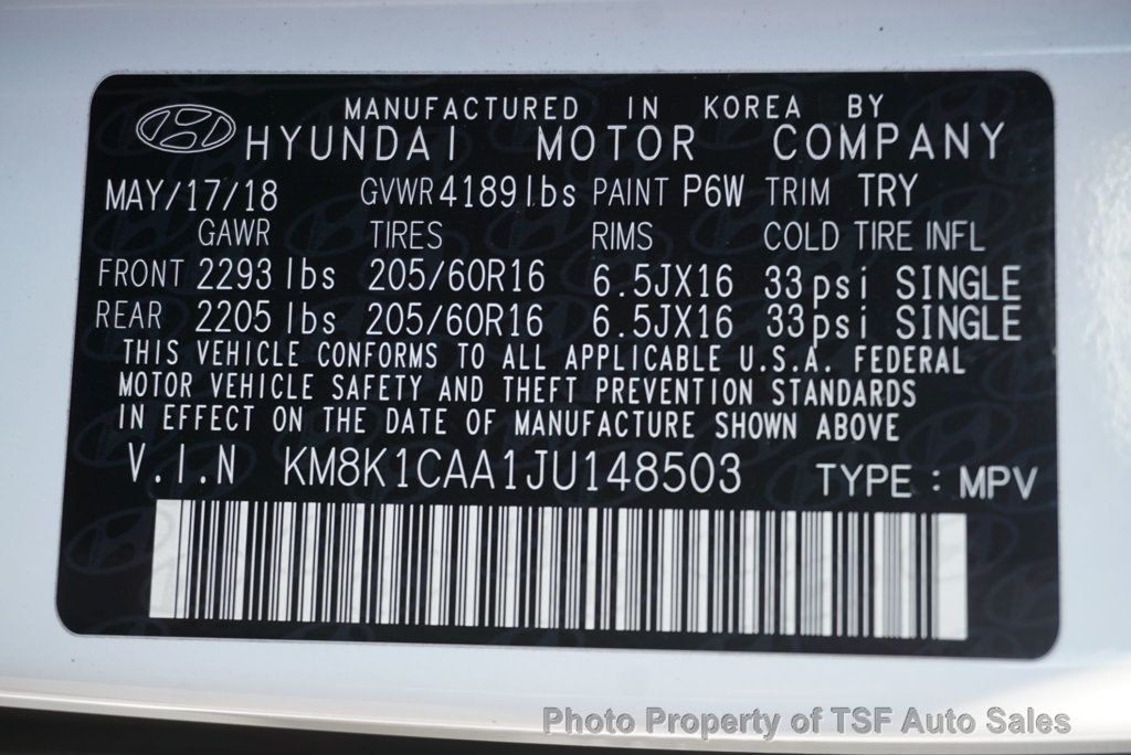 2018 Hyundai Kona SE photo 26
