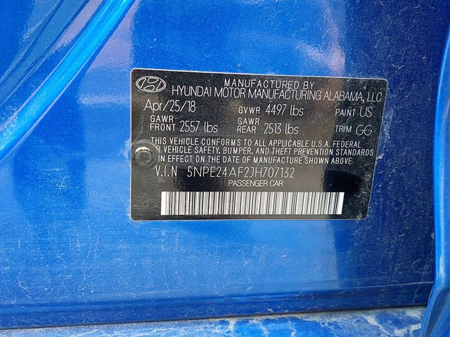 2018 Hyundai Sonata SE 2.4L - 22940663 - 10