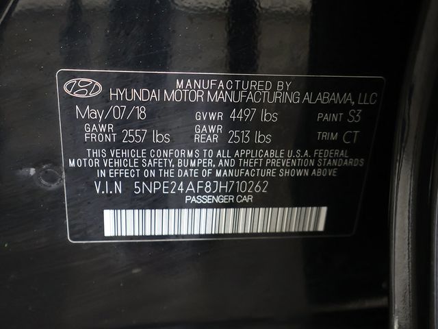 2018 Hyundai Sonata SE 2.4L - 23085178 - 42