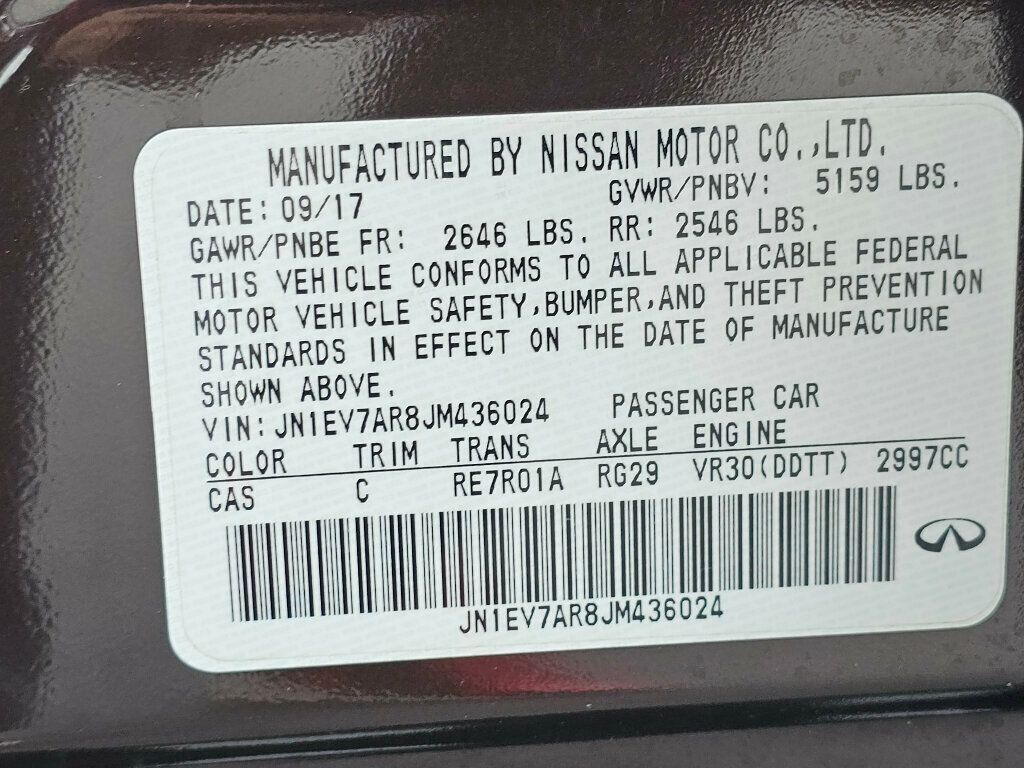 2018 INFINITI Q50 3.0t LUXE AWD - 22934212 - 35