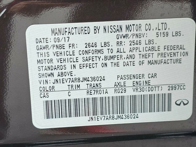 2018 INFINITI Q50 3.0t LUXE AWD - 22934212 - 35