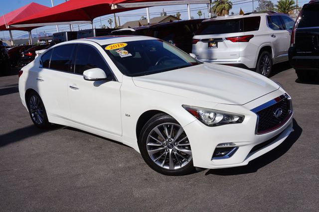 2018 INFINITI Q50 3.0T LUXE, PREMIUM WHEELS, MOON ROOF, LEATHER SEATS, BACKUP CAM - 23018467 - 1