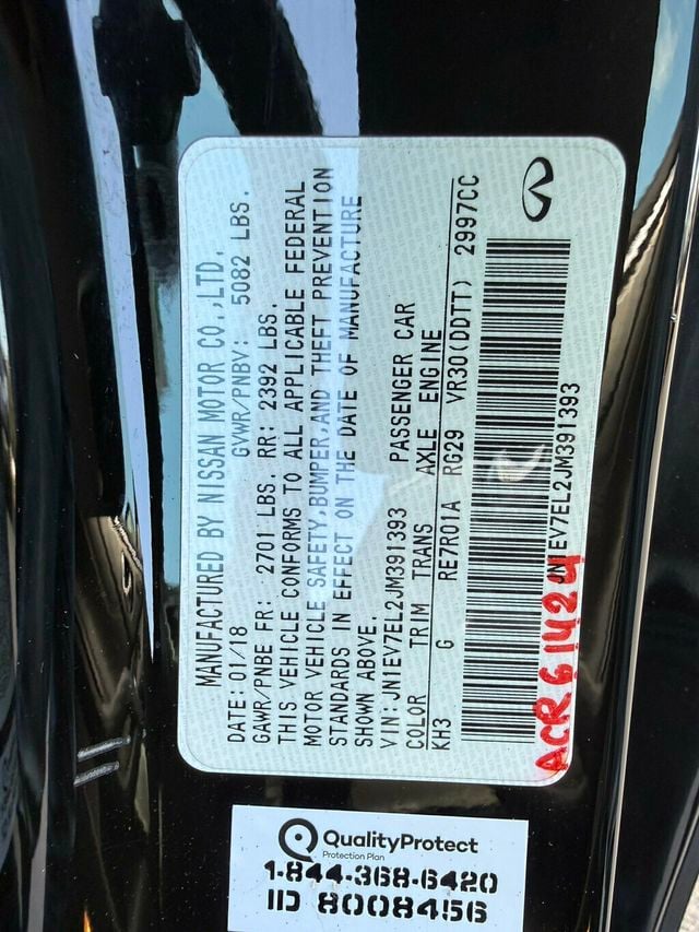 2018 INFINITI Q60 3.0t LUXE AWD - 23093547 - 35