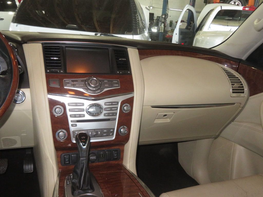 2018 INFINITI QX80 EXTRA CLEAN QX80 SALVAGE TITLE LEATHER THIRD ROW SEAT V8  - 23029547 - 35