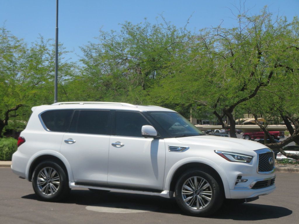 2018 INFINITI QX80 EXTRA CLEAN QX80 SALVAGE TITLE LEATHER THIRD ROW SEAT V8  - 23029547 - 3