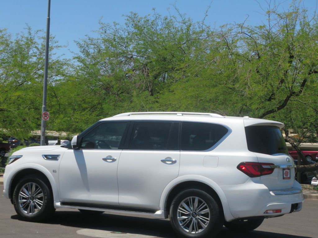 2018 INFINITI QX80 EXTRA CLEAN QX80 SALVAGE TITLE LEATHER THIRD ROW SEAT V8  - 23029547 - 4