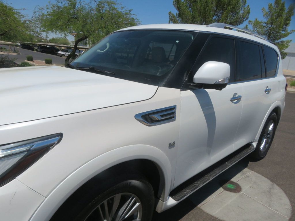 2018 INFINITI QX80 EXTRA CLEAN QX80 SALVAGE TITLE LEATHER THIRD ROW SEAT V8  - 23029547 - 7