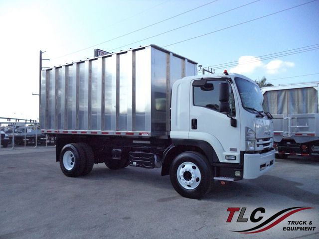 2018 Isuzu FTR w/ New 16ft Aluminum Chipper Dump Landscape Dump Truck - 22953510 - 0