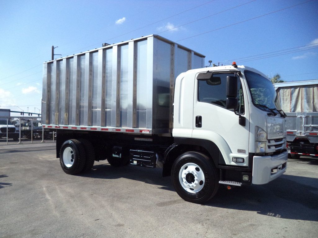 2018 Isuzu FTR w/ New 16ft Aluminum Chipper Dump Landscape Dump Truck - 22953510 - 54