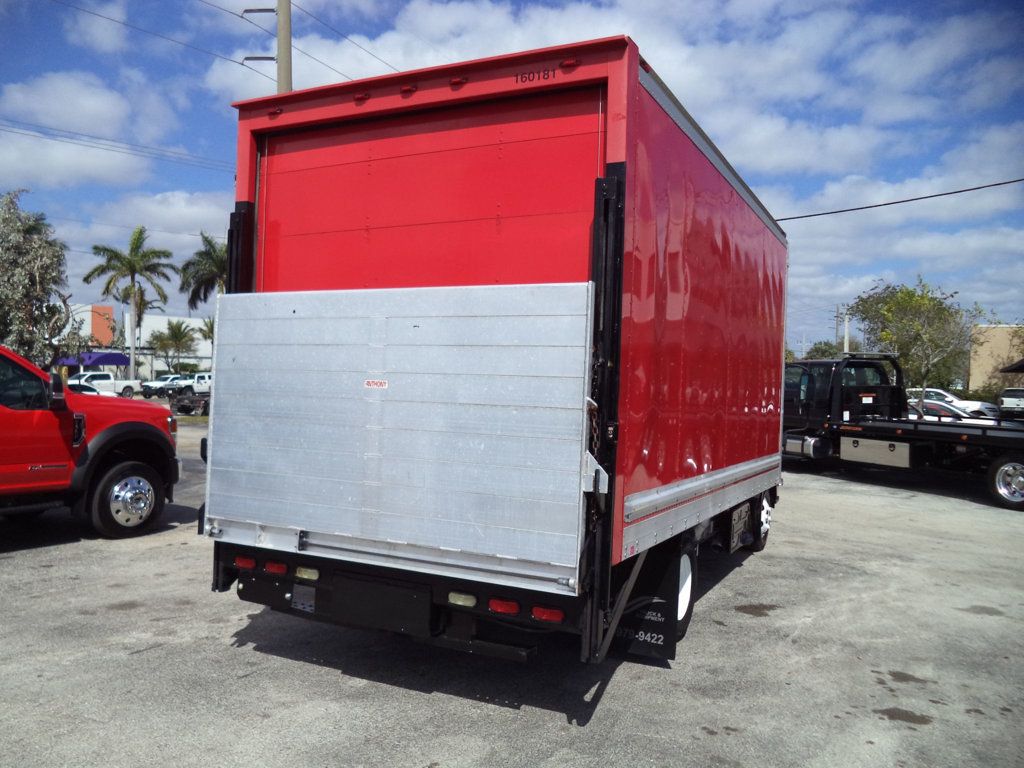 2018 Isuzu NPR HD 16FT DRY BOX TRUCK. ALUMINUM RAIL GATE - 22359103 - 3