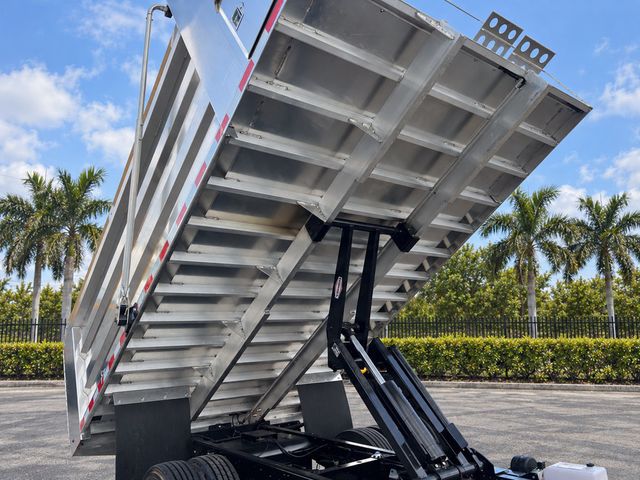 2018 Isuzu NPR HD CREW gas w/ NEW 14ft Landscape Body Aluminum dump Truck - 23092895 - 14