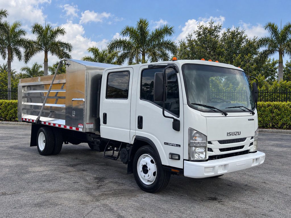 2018 Isuzu NPR HD CREW gas w/ NEW 14ft Landscape Body Aluminum dump Truck - 23092895 - 26