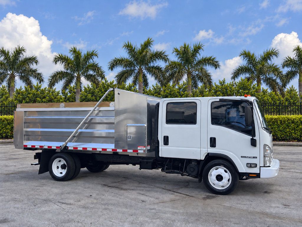 2018 Isuzu NPR HD CREW gas w/ NEW 14ft Landscape Body Aluminum dump Truck - 23092895 - 27